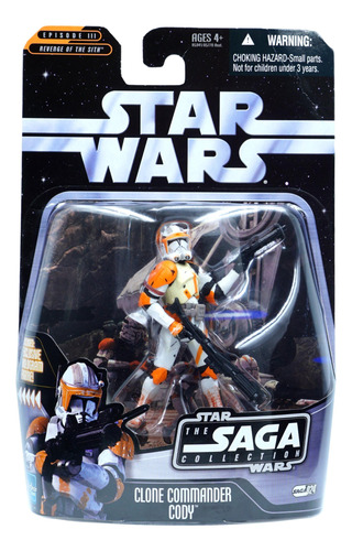 Star Wars Saga Black Clone Commander Cody Detalle