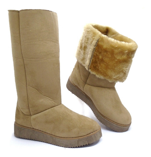 Imagen 1 de 6 de Pantubota Australiana Bota Mujer Corderito Nueva Art 678