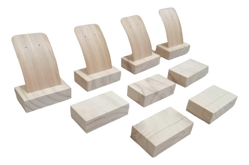 Pack 25 Soporte De Madera Para Tags O Tarjetas 