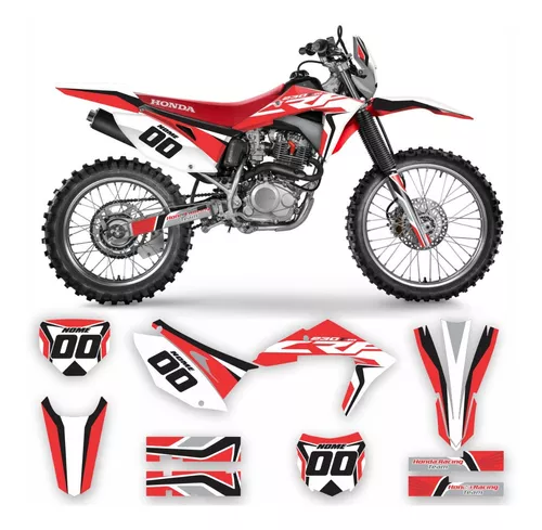 Kit Adesivo Moto Cross Trilha Crf 230 0,20mm Biker Lm272