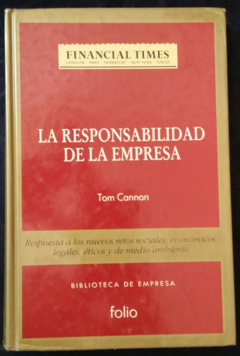 Libro La Responsabilidad De La Empresa