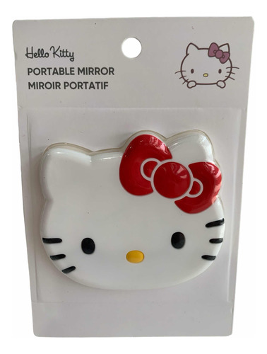 Hello Kitty Espejo De Mano Para Maquillaje Silicon Hermoso