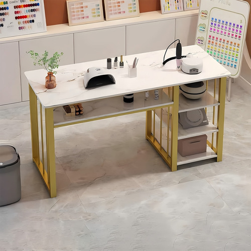 Mesa De Manicura Blanca Moderna Y Sencilla 120 Cm Blanco