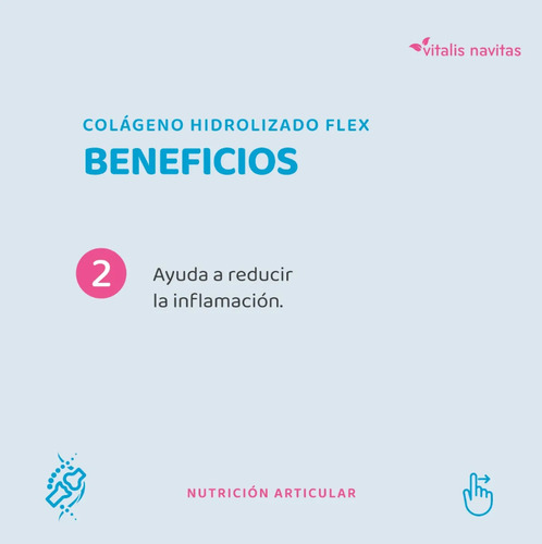 Suplemento en polvo Vitalis Navitas Suplementos Nutricionales Colágeno hidrolizado sabor cítrico