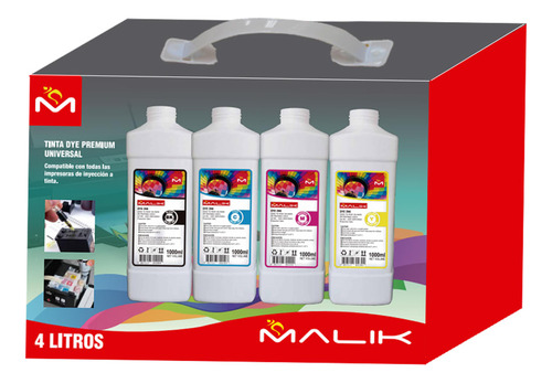 Pack 4 Lt + Botellas Para Brother Bt5001cmy D60bk Dcp-t420w