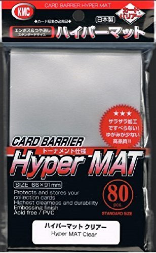 2x 80ct Packs Kmc Hyper Matte Sleeves Transparente Se Adapta