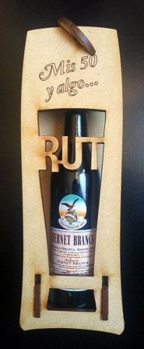 Imagen 3 de 5 de 25 Cajitas Porta Fernet Souvenirs Caja Porta Vino Fibrofacil