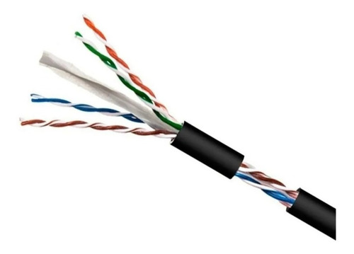 Imagen 2 de 7 de Cable Utp Exterior Cat 6 X 305mts Cable De Red Cat6 Red Cctv
