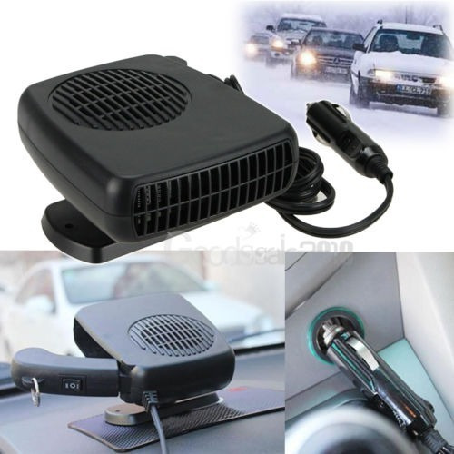 Auto Defroster Desempañador 12v Calentador 2 En 1 Portatil