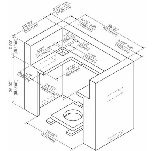 Imagen 8 de 9 de Asador Empotrable Kitchenaid 36'' Con Quemador Rosticero