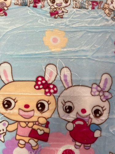 Cobertor Cunero Para Bebe 100x120cm Extra Suave Calientito Happy Azul Lisa