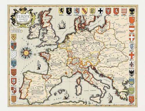  Lámina Europa Del Renacimiento En El 1500