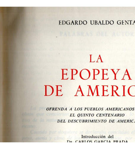 Uruguay La Epopeya De America - Edgardo Ubaldo Genta 1963