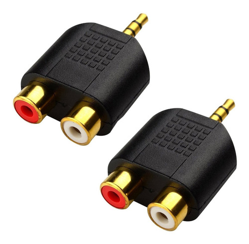 Cerrxian Lemeng (2-pack De) Adaptador Estereo De 3,5 Mm Chap