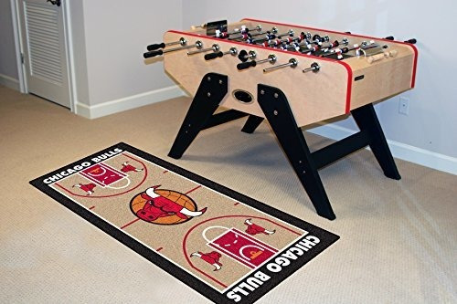 Fanmats Nba Chicago Bulls Nylon Face Nba Court Runnerpequeño