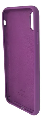 Estuche Protector Silicone Case Para iPhone XS Max Violeta