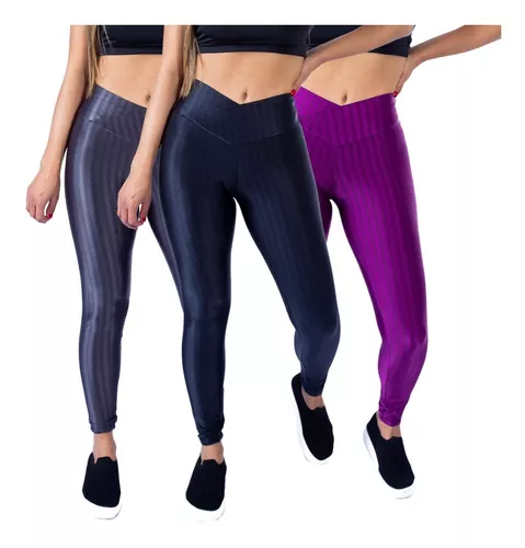 Calça Legging Fitness 3D Poliamida Premium