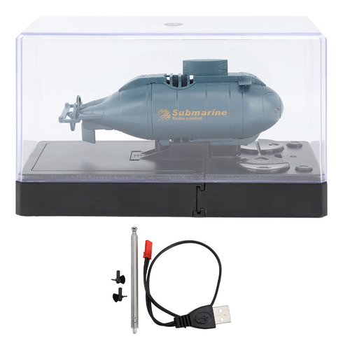 Mini Rc Toy, Control Remoto Simulado De Submarino Azul Y Roj
