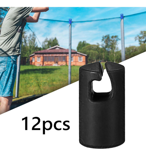 Funda Para Trampolín, Tapas Para Postes, Negro 12 Piezas