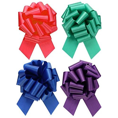 Extra Large Assorted Mix Gift Wrap Pull Bows - 8  Wide,...