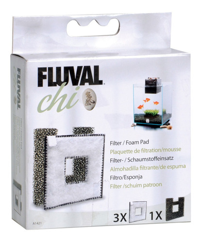 Accesorios  - Fluval Chi Pack De 3 Almohadillas + 1 Esponja