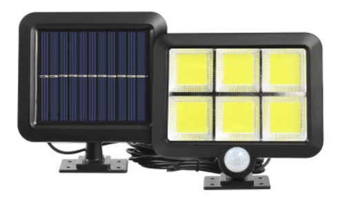 Foco Lampara  Solar 120 Leds Cob - 40m2 Sensor Movimiento