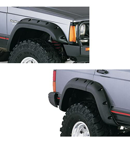 Bushwacker 10911-07 Jeep Cut-out Fender Flare - Set De 4