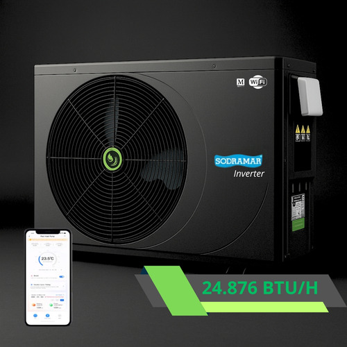 Trocador De Calor Sodramar Tiv Inverter C/ Wifi 24.876 Btus