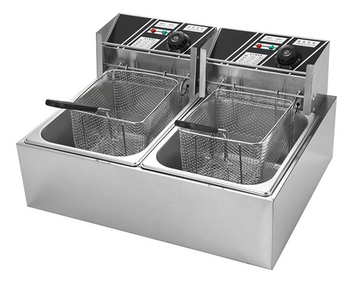 Utilice Freidora Doble En Vatios O Acero Inoxidable Aoresac