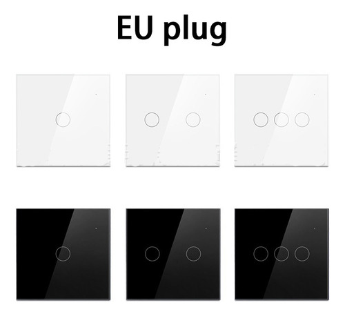 3pcs Wifi Smart Switch Voice Control Touch Light Switch