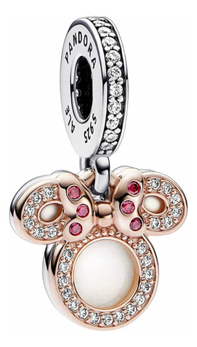 Pandora Charm Disney Minnie Silueta Doble + Envio + Msi 