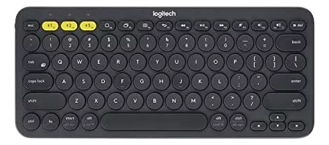 Teclado Logitech K380 con Bluetooth, gris oscuro