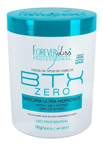 Forever Liss Máscara Btx Zero Hidratante Sem Formol 1kg
