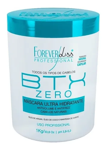 comprar Forever Liss Máscara Btx Zero Hidratante Sem Formol 1kg
