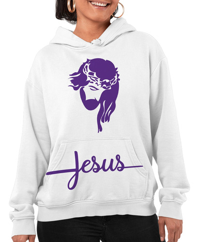 Sudadera Con Gorro Jesus, Diseño En Bolsa
