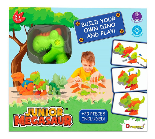 Dinosaurio De Juguete Bebe Junior Surtido P Armar 3 Modelos