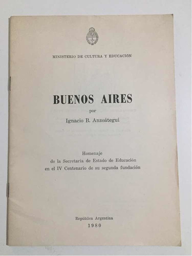 Buenos Aires Ignacio Anzoátegui 1980