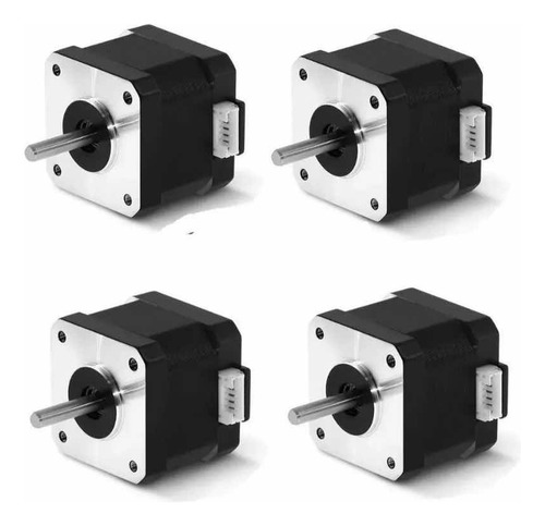Kit 4 Motor De Passo Nema 17 4,2kgf.cm 17hs4401