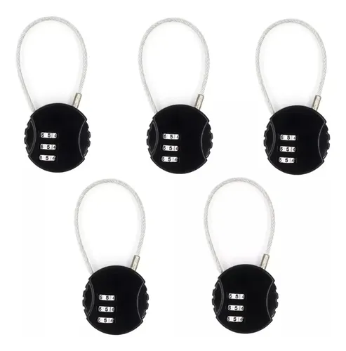 5pzs Candados De Combinación Mini Casillero Por Mochila