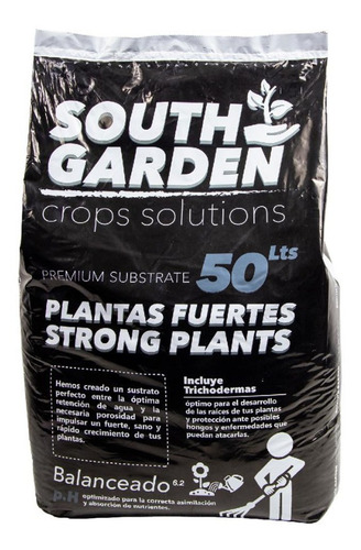 Sustrato South Garden 50l Con Tricodermas