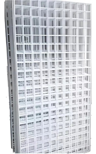 Pack 3 Mallas Metal Exhibidora De Ropa, Accesorios 100x75cm Blanco