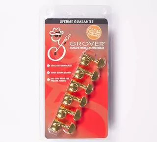 Grover 406g6 Mini Locking Rotomatic Guitar Tuners 6 In L Aad