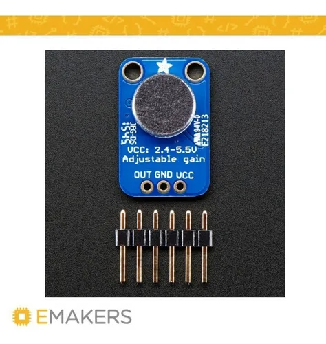 Amplificador Micrófono Electret Max4466 Gan Ajustab Adafruit
