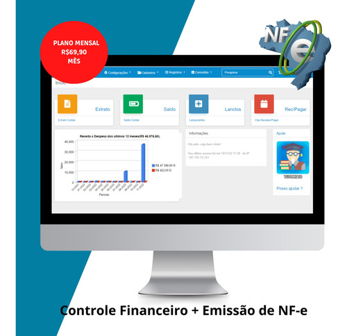 Sistema De Controle Financeiro Com Emissão De Nf-e