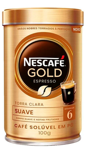 Café Instantâneo  Nescafé Gold Solúvel Espresso 100 G
