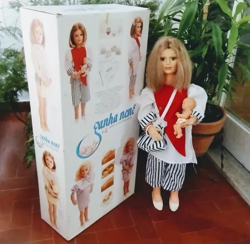 Colecionismo boneca gravida da mimo década de 80. med