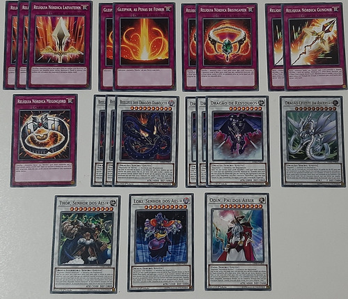 Cartas De Yu-gi-oh Deck De Heróis Lendários - Aesir Nórdicos (Usado)