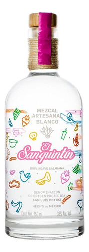 Paquete De 3 Mezcal El Sanquintín Artesanal Blanco 750 Ml