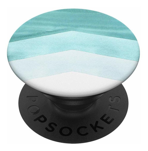 Diseño Geometrico Acuarela Aqua Mint  Popsockets Agarre