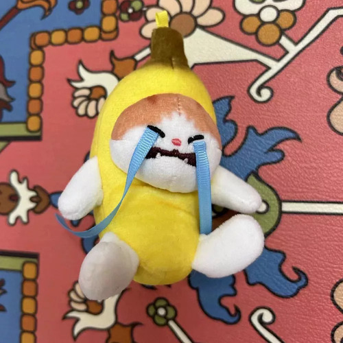 Wang Llavero Banana Cat Voice Con Colgante En Forma De
